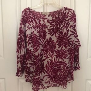 LOFT Floral Blouse